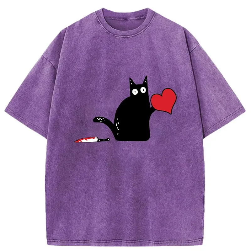 Tokyo-Tiger Give You My Heart Washed T-Shirt