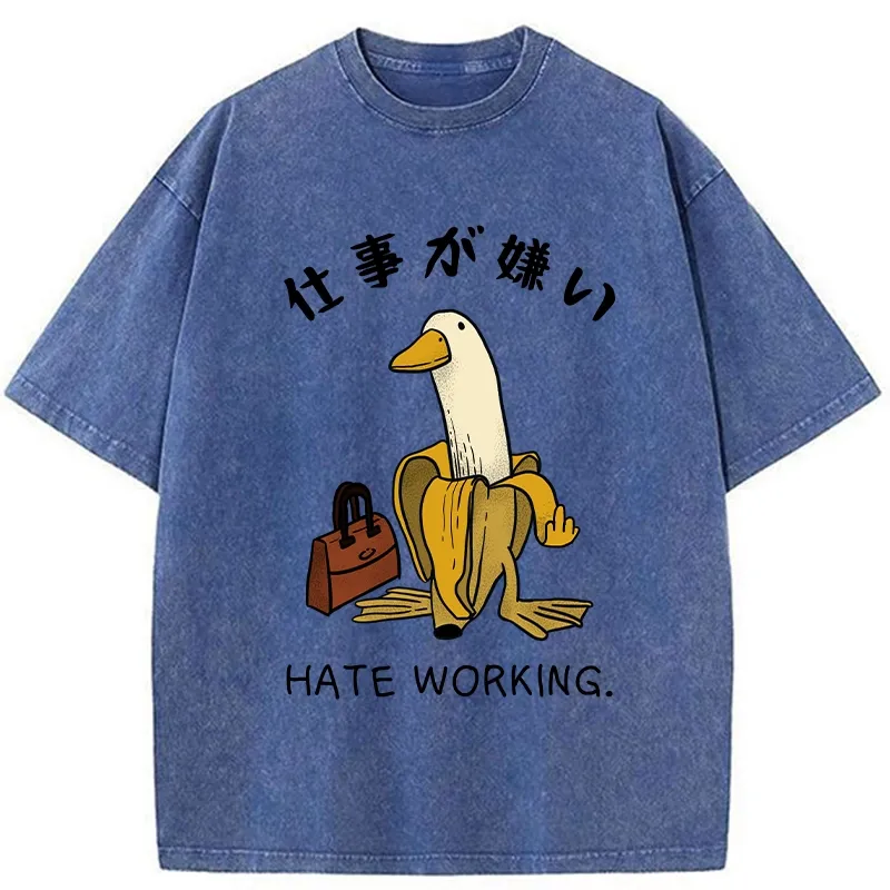 Tokyo-Tiger I Hate My Job Washed T-Shirt