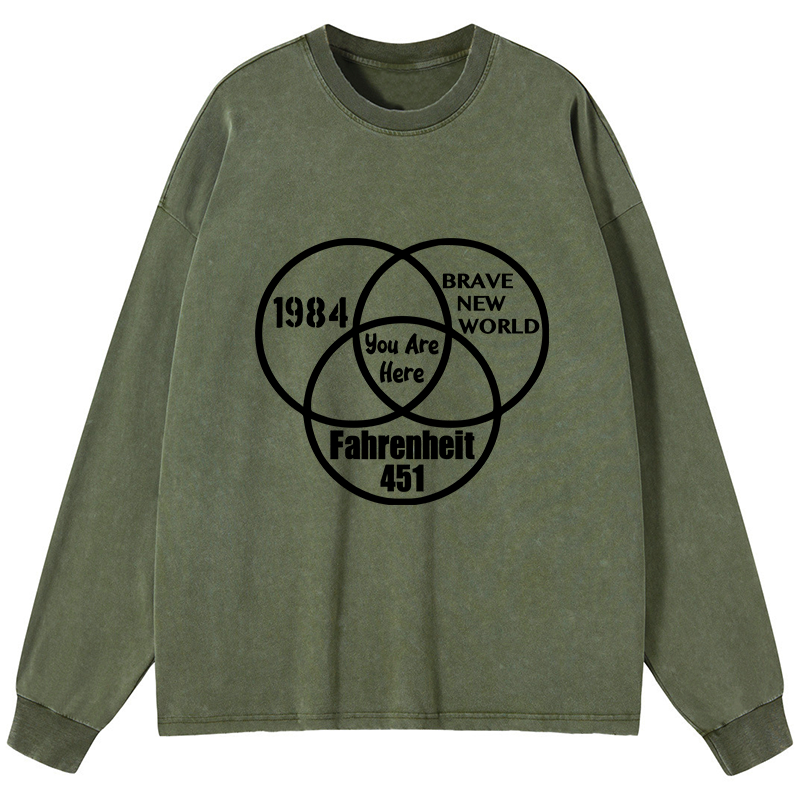 Tokyo-Tiger Multidimensional Thinking And Rebellion Washed Long Sleeve T-Shirt