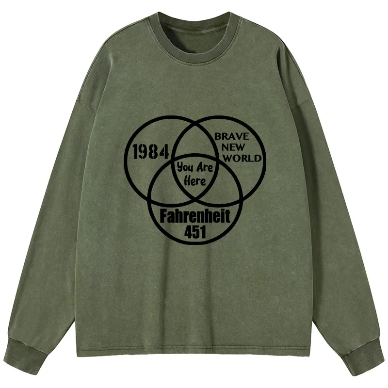 Tokyo-Tiger Multidimensional Thinking And Rebellion Washed Long Sleeve T-Shirt