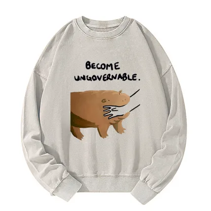 Tokyo-Tiger Moo Deng Bites Someone's Arm Washed Sweatshirt