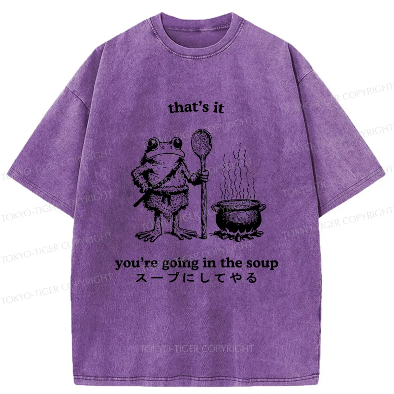 Tokyo-Tiger Fool 're Going In The Soup Washed T-Shirt