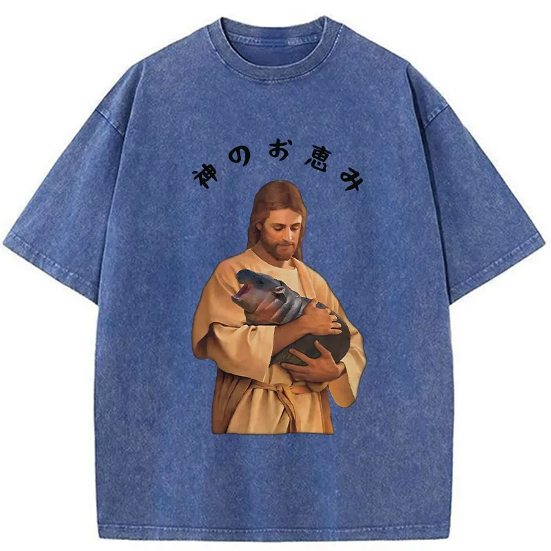 Tokyo-Tiger God's Grace Washed T-Shirt