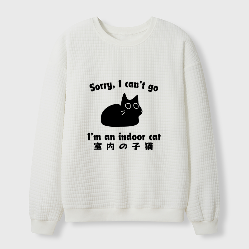 Tokyo-Tiger Indoor Kitten Waffle Sweatshirt