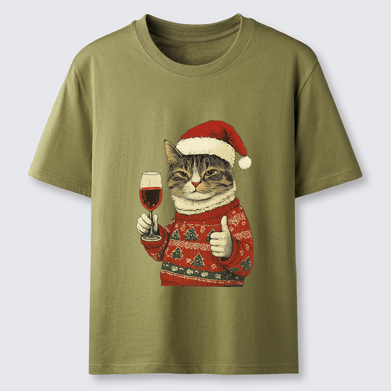 Tokyo-Tiger Christmas Cat Likes Classic T-Shirt