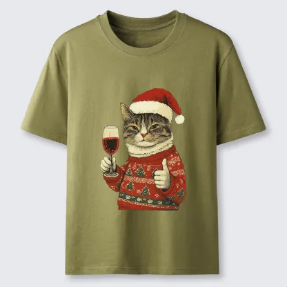 Tokyo-Tiger Christmas Cat Likes Classic T-Shirt