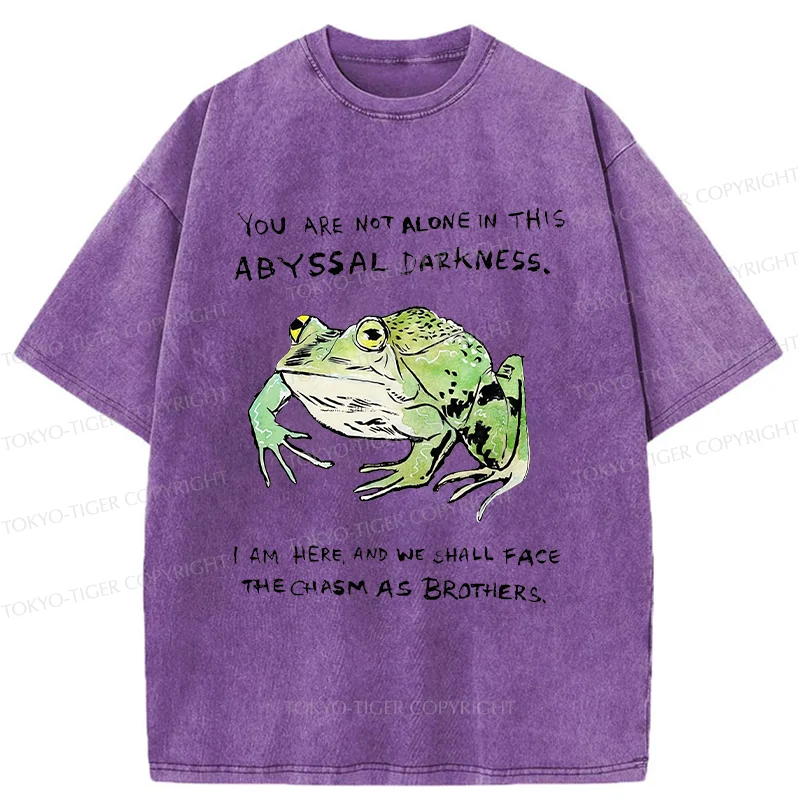 Tokyo-Tiger Support Your Frog Friends Washed T-Shirt