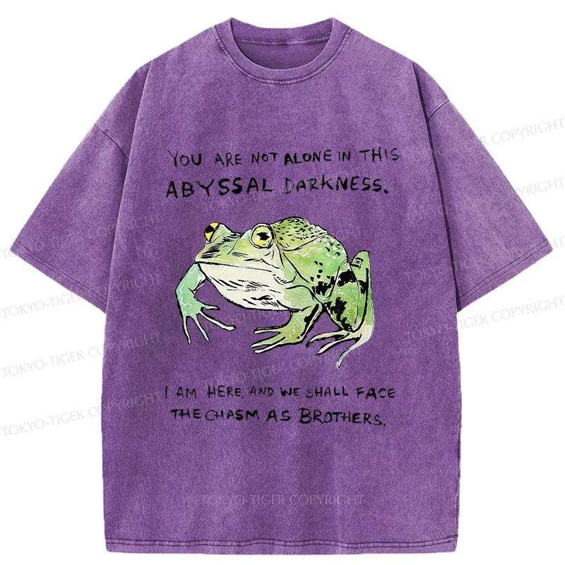 Tokyo-Tiger Support Your Frog Friends Washed T-Shirt