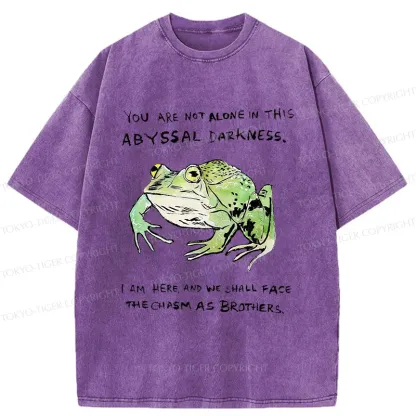 Tokyo-Tiger Support Your Frog Friends Washed T-Shirt