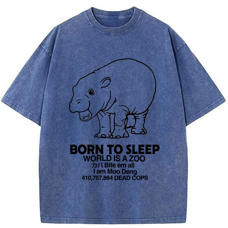 Tokyo-Tiger Born To Sleep Washed T-Shirt