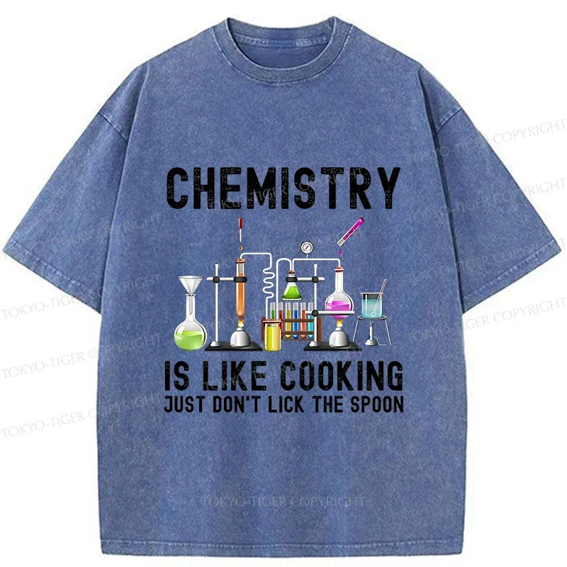 Tokyo-Tiger Interesting Chemistry Washed T-Shirt