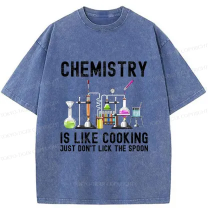 Tokyo-Tiger Interesting Chemistry Washed T-Shirt