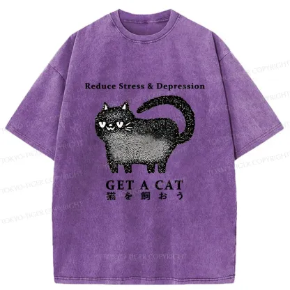 Tokyo-Tiger Adopt A Cat Washed T-Shirt