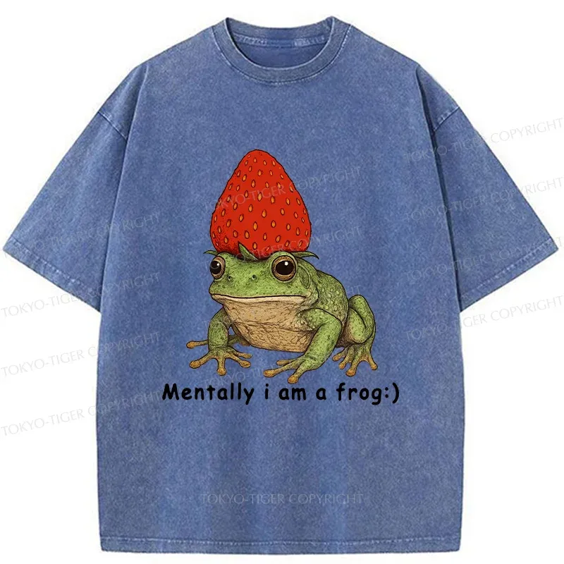 Tokyo-Tiger Strawberry Frog Washed T-Shirt