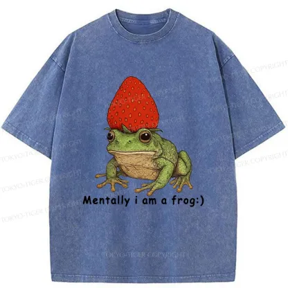 Tokyo-Tiger Strawberry Frog Washed T-Shirt
