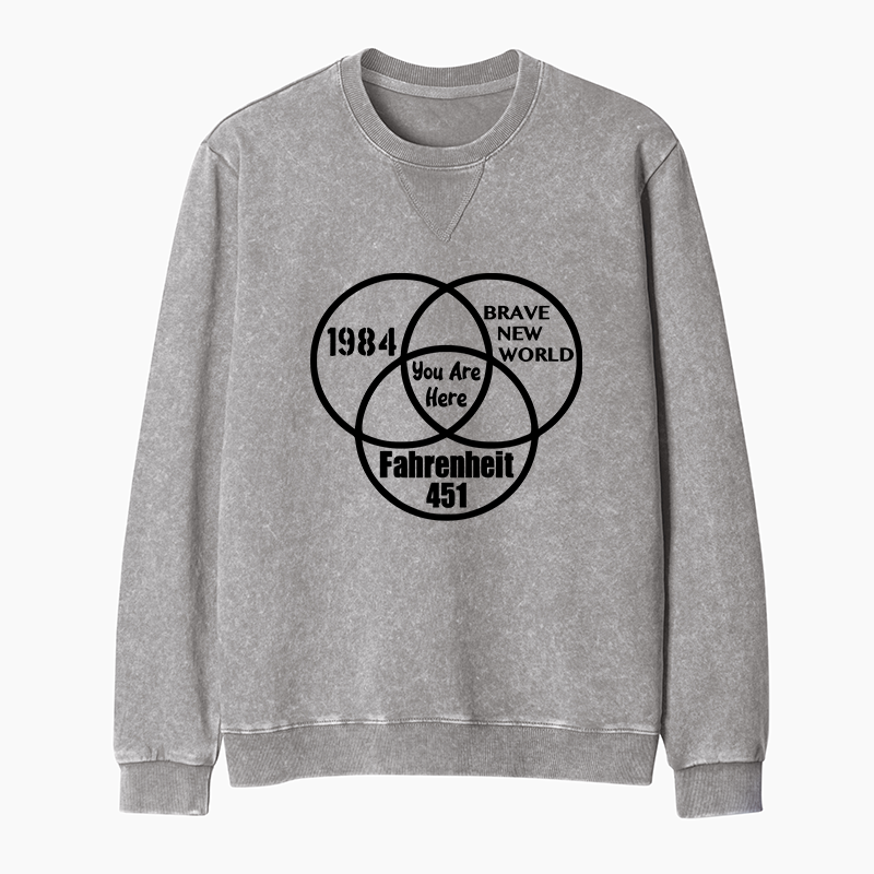 Tokyo-Tiger Multidimensional Thinking And Rebellion Washed Terry Sweatshirt