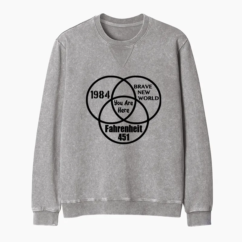 Tokyo-Tiger Multidimensional Thinking And Rebellion Washed Terry Sweatshirt