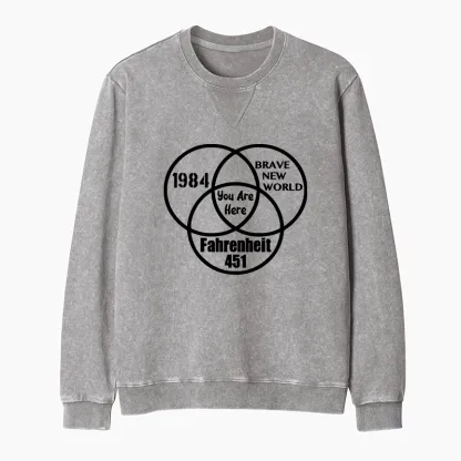 Tokyo-Tiger Multidimensional Thinking And Rebellion Washed Terry Sweatshirt