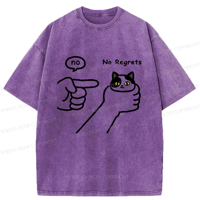 Tokyo-Tiger Criticized Cat Washed T-Shirt