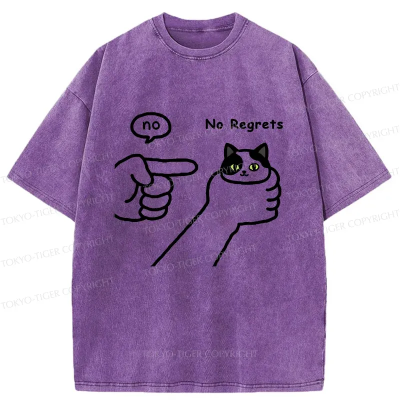Tokyo-Tiger Criticized Cat Washed T-Shirt
