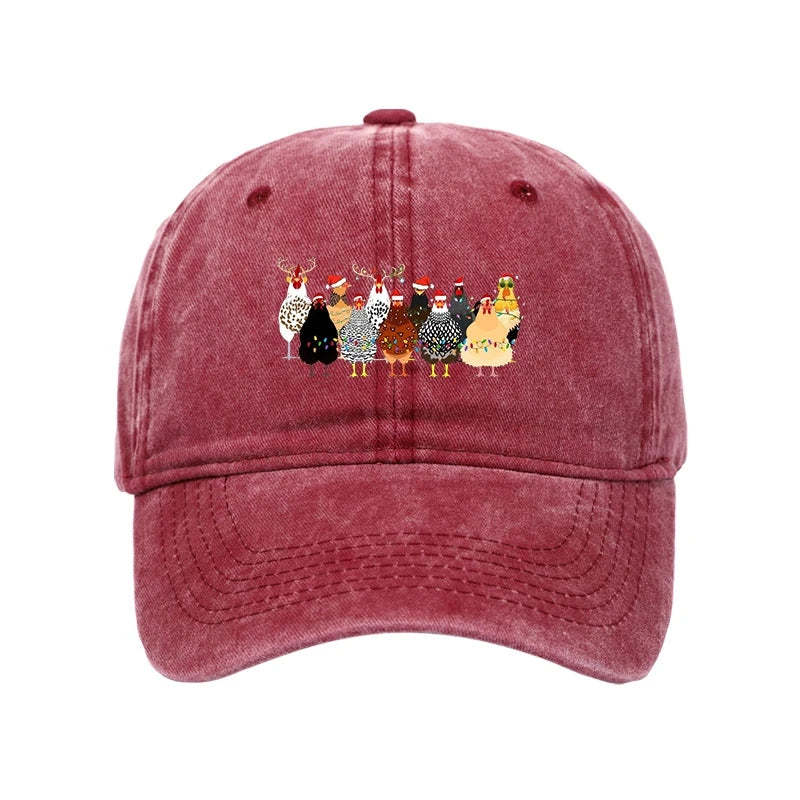 Tokyo-Tiger A Flock Of Christmas Chickens Washed Cap-tokyo-tiger