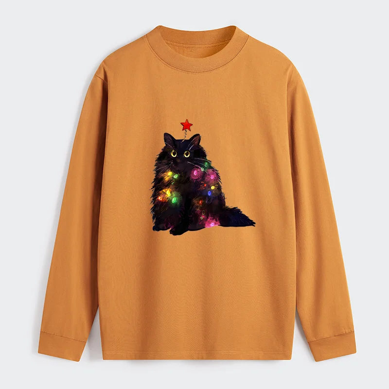 Tokyo-Tiger Christmas Lights Cat Classic Long Sleeve T-Shirt