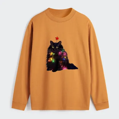 Tokyo-Tiger Christmas Lights Cat Classic Long Sleeve T-Shirt
