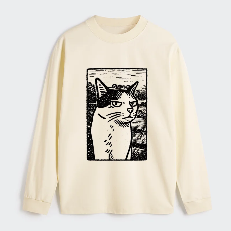 Tokyo-Tiger Cat's Hateful Eyes Classic Long Sleeve T-Shirt