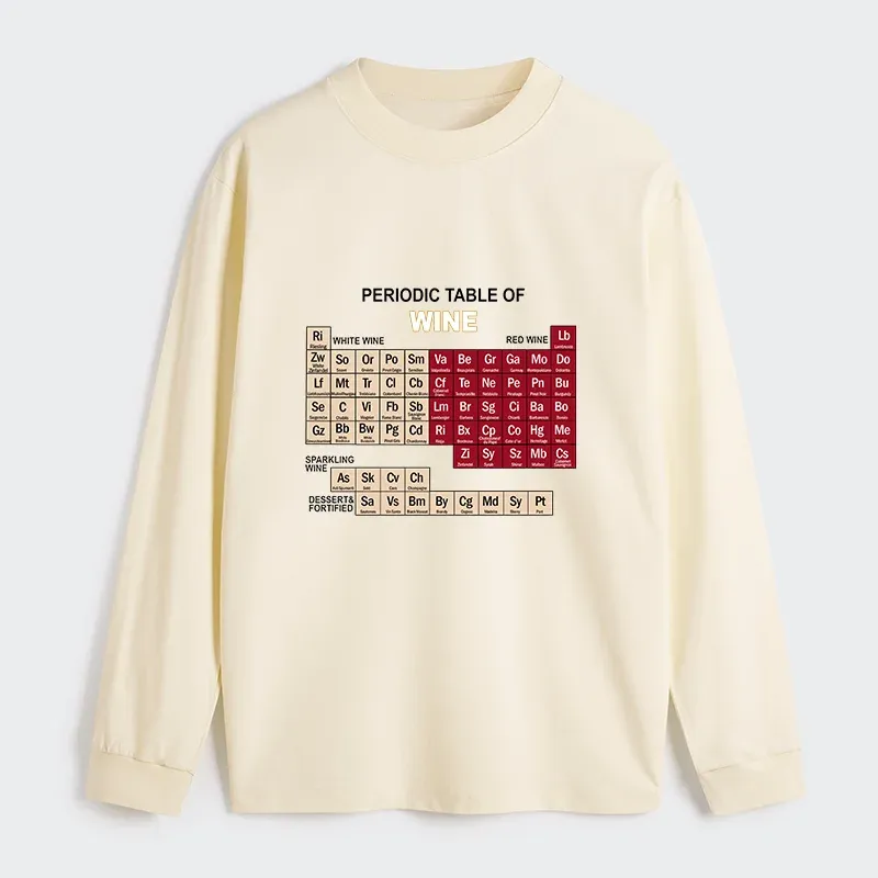 Tokyo-Tiger Table of Elements of Wine Classic Long Sleeve T-Shirt