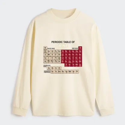 Tokyo-Tiger Table of Elements of Wine Classic Long Sleeve T-Shirt