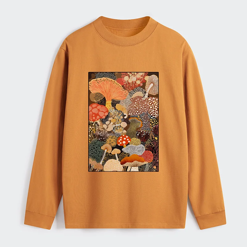 Tokyo-Tiger Psychedelic Mushroom Paintings Classic Long Sleeve T-Shirt