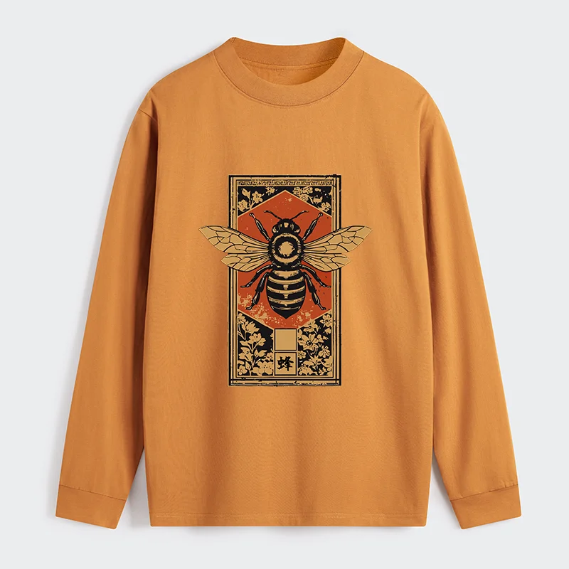 Tokyo-Tiger Japanese Bee Art Classic Long Sleeve T-Shirt