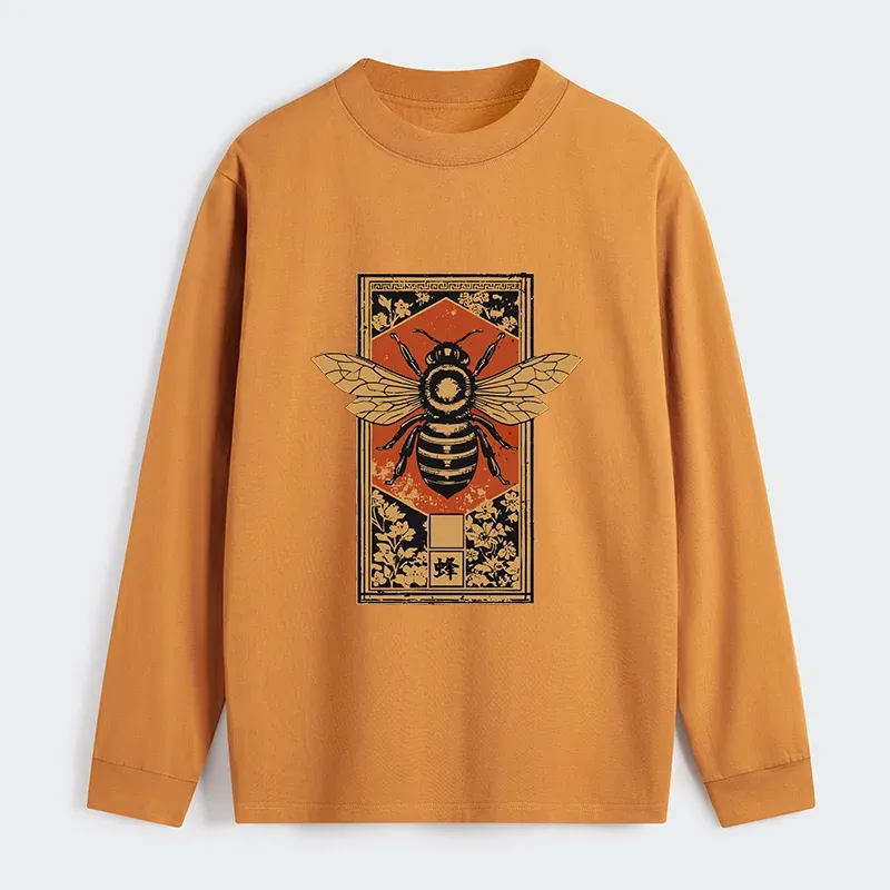 Tokyo-Tiger Japanese Bee Art Classic Long Sleeve T-Shirt