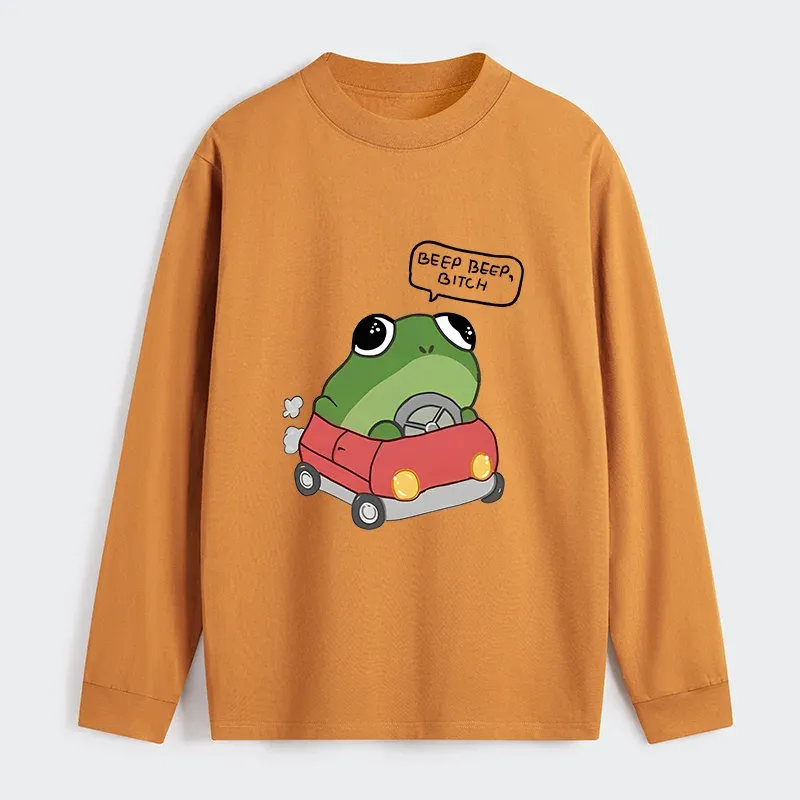 Tokyo-Tiger Frog Driving Classic Long Sleeve T-Shirt