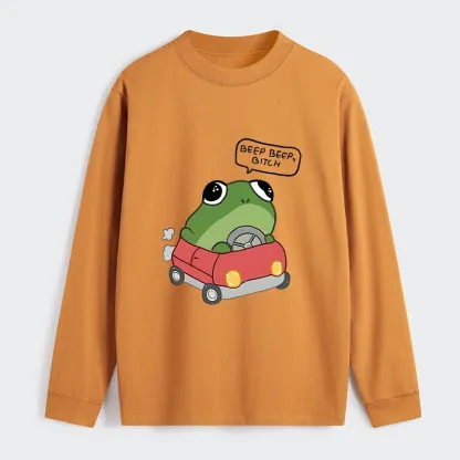 Tokyo-Tiger Frog Driving Classic Long Sleeve T-Shirt