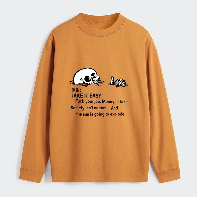 Tokyo-Tiger Skeleton Ridicule Classic Long Sleeve T-Shirt