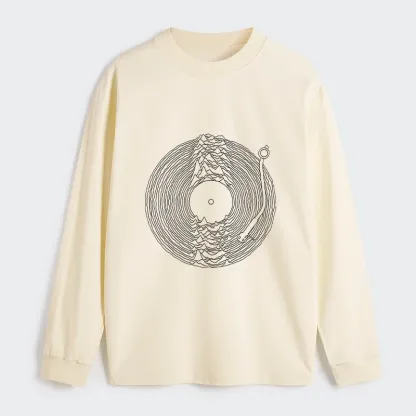 Tokyo-Tiger Record Player Japanese Classic Long Sleeve T-Shirt