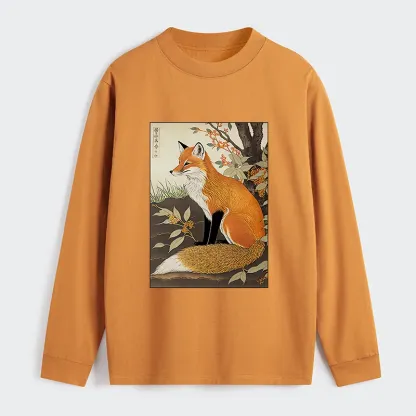 Tokyo-Tiger Ukiyo-e Fox Classic Long Sleeve T-Shirt