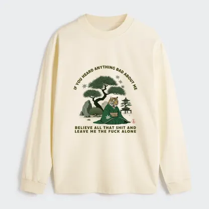 Tokyo-Tiger Funny Ukiyoe Tiger Samurai Zen Classic Long Sleeve T-Shirt