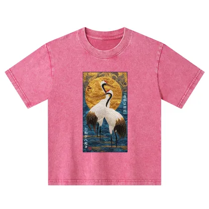 Tokyo-Tiger Fall Seven, Rise Eight - Haste Makes Waste Kids Washed T-Shirt