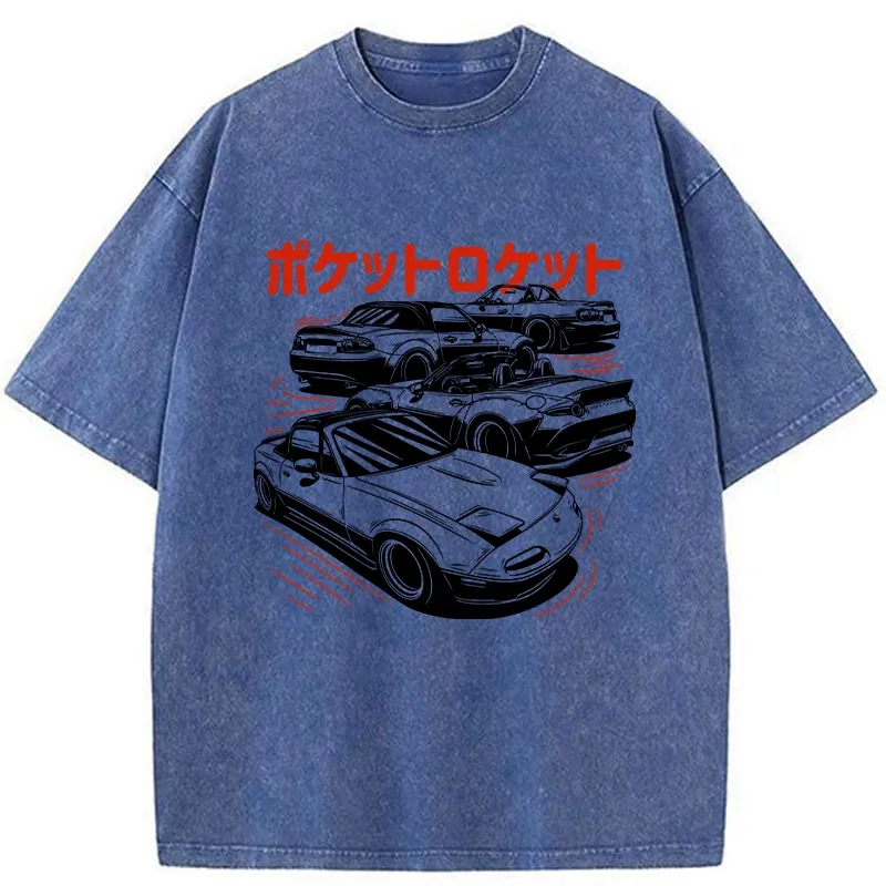 Tokyo-Tiger Pocket Rocket Washed T-Shirt