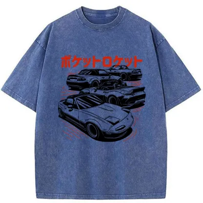 Tokyo-Tiger Pocket Rocket Washed T-Shirt