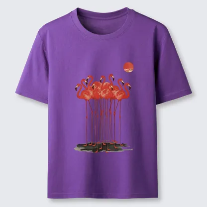 Tokyo-Tiger Flamingos at Dusk Classic T-Shirt