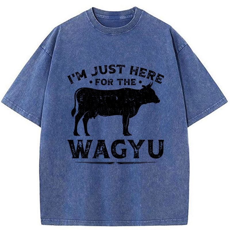 Tokyo-Tiger I'm Here Just For The Wagyu Washed T-Shirt