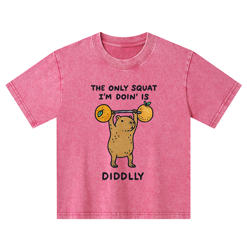 Tokyo-Tiger Diddly Capybara Kids Washed T-Shirt