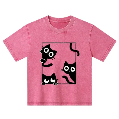 Tokyo-Tiger Looking At Your Cats Kids Washed T-Shirt