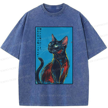 Tokyo-Tiger Silent Vibrations Washed T-Shirt