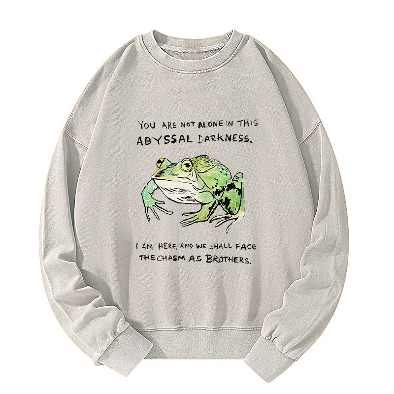 Tokyo-Tiger Support Your Frog Friends Washed Sweatshirt