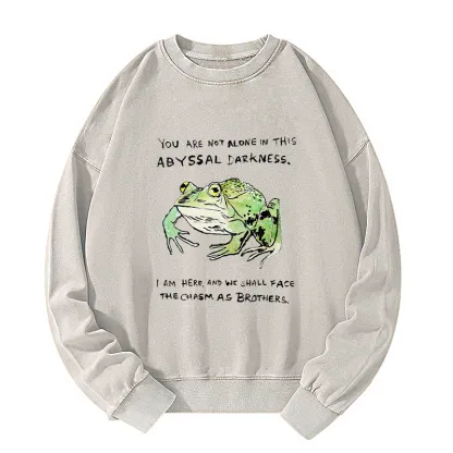 Tokyo-Tiger Support Your Frog Friends Washed Sweatshirt