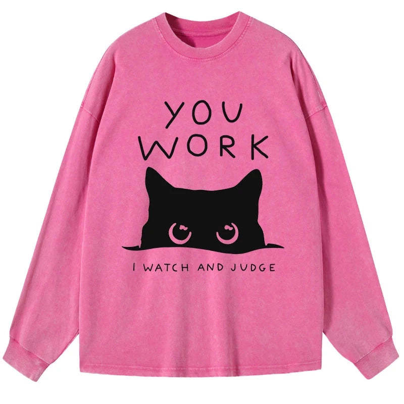 Tokyo-Tiger A Cat That Spies Washed Long Sleeve T-Shirt-tokyo-tiger